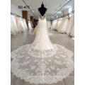 Real princess elegant wedding dress ivory guangzhou mermaid lace wedding dress